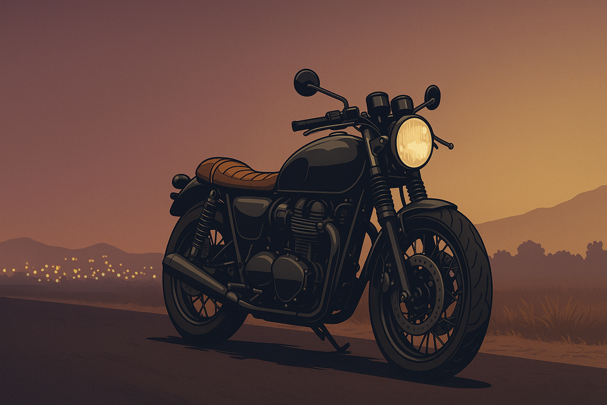 Graphic story art style motorbike and scooter themed T-shirts featuring riders and retro scooter culture.