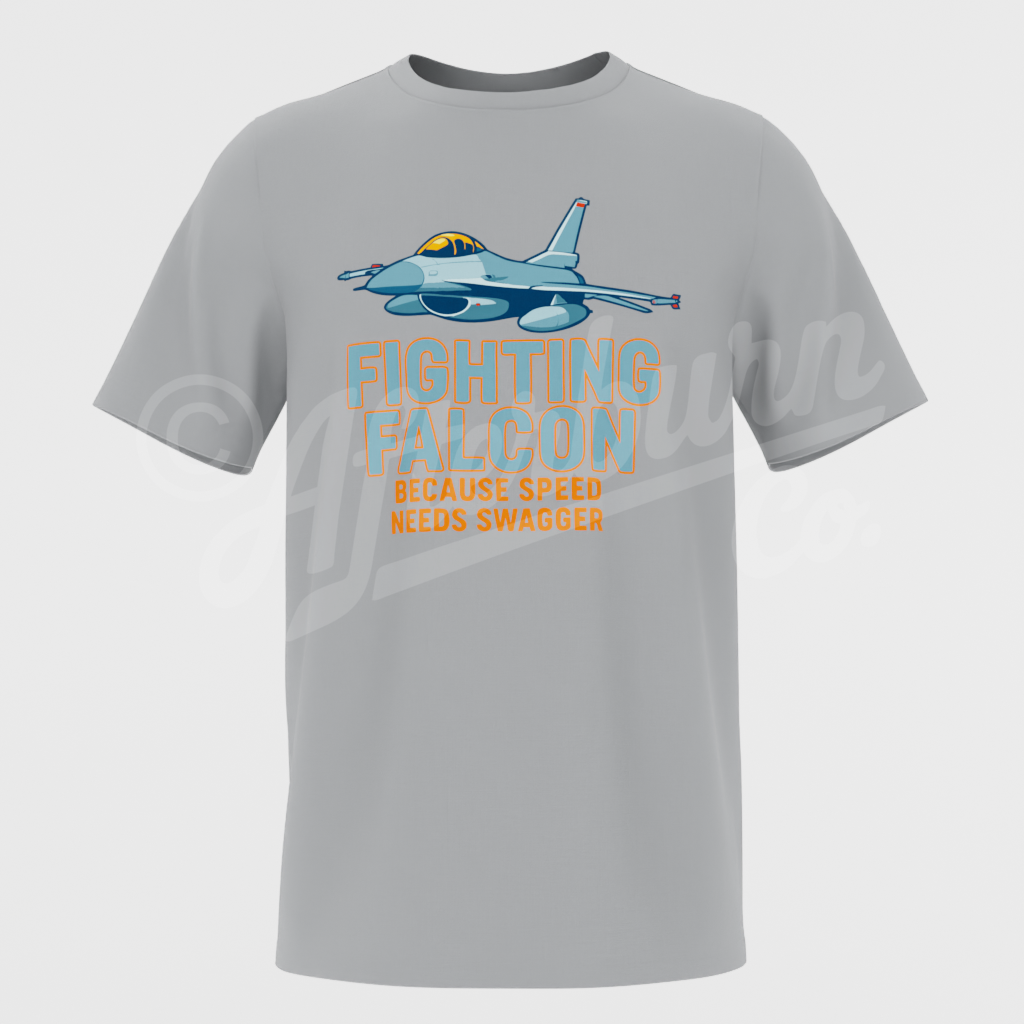 Fighting Falcon – Speed Needs Swagger T-Shirt (ABAV08)
