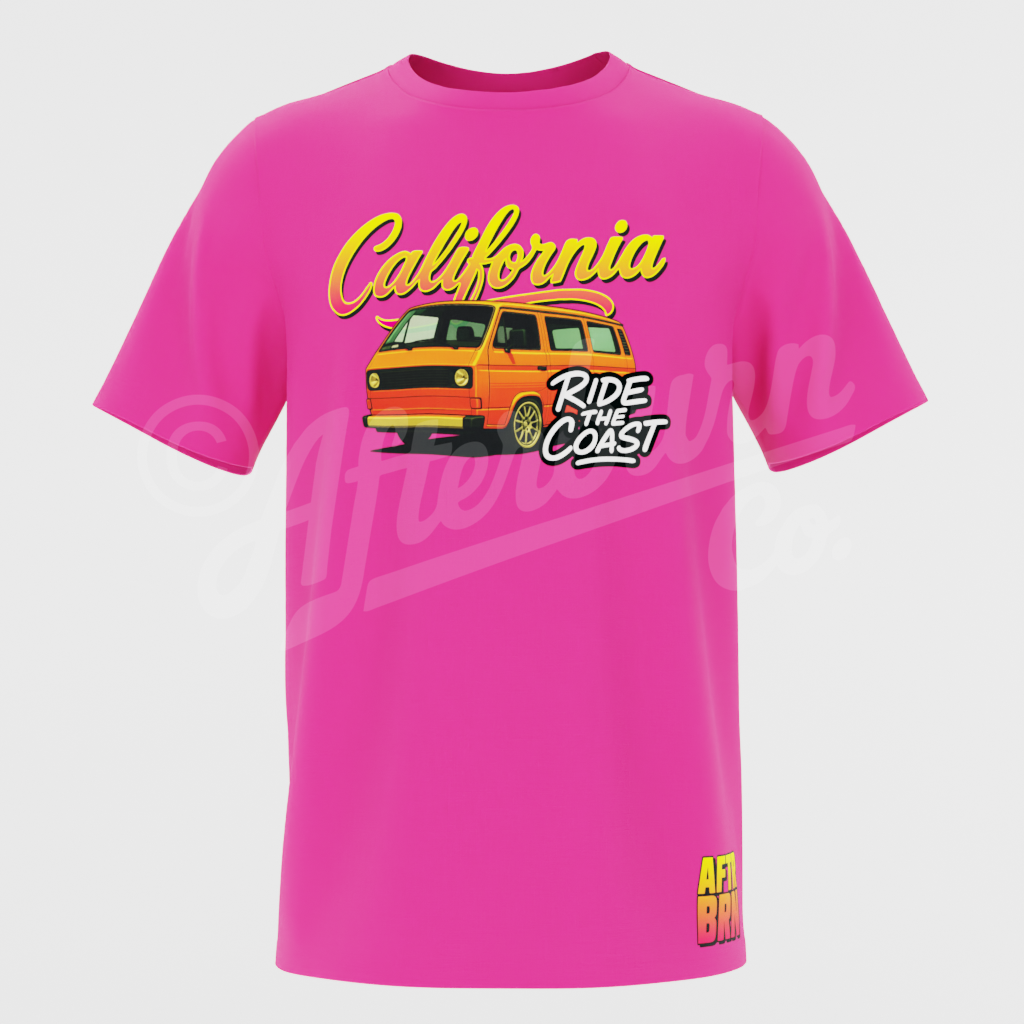 California Ride the Coast – Van Life T-Shirt (ABVL03)