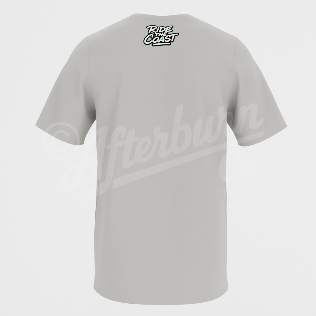 California Ride the Coast – Retro Glitch Van T-Shirt (ABVL04)