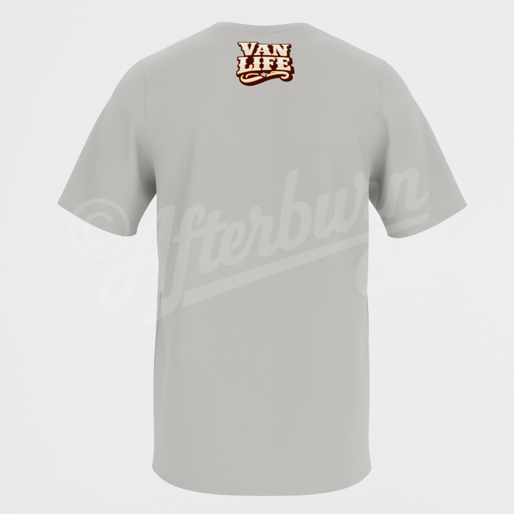 Van Life Typography T-Shirt – Adventure Camper Lifestyle Tee (ABVL08)
