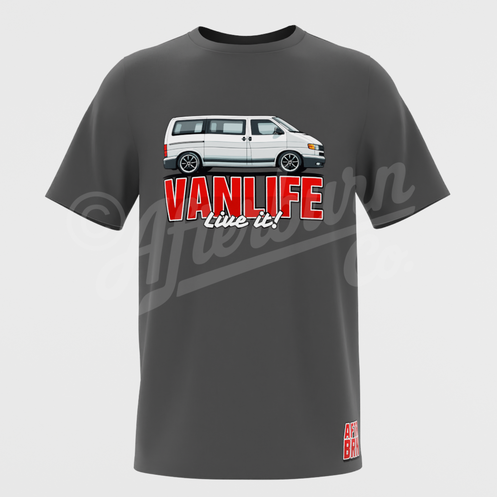 Vanlife – Live It! Camper Van T-Shirt (ABVL12)