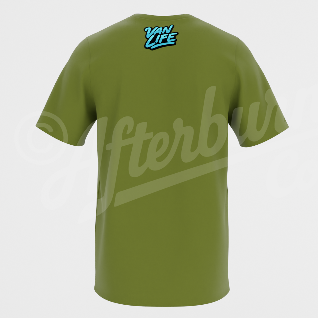 Go. Explore. Van Life T-Shirt – Chase Stories, Not Stuff Camper Van Graphic Tee (ABVL17)